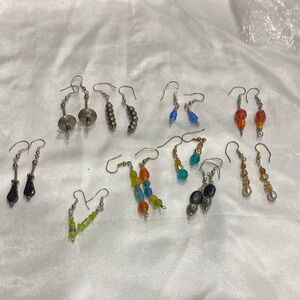 Colorful Beaded Earrings Set